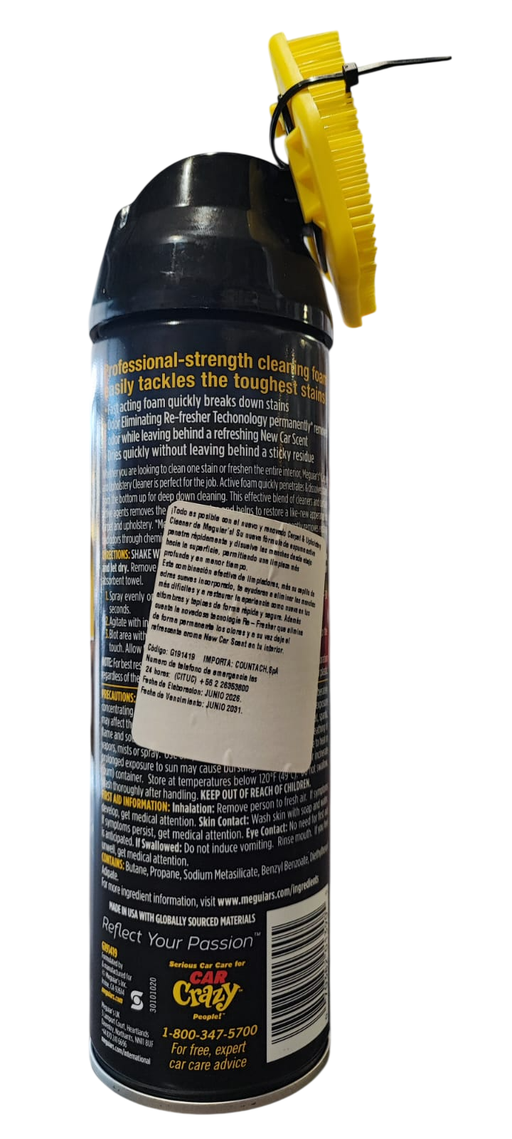 MEGUIARS LIMPIADOR DE TAPIZ 539 GR