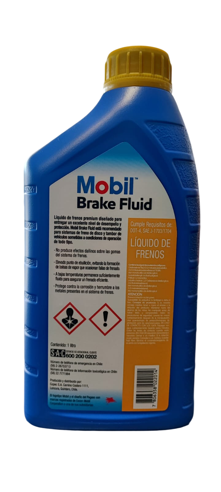 LIQUIDO DE FRENO MOBIL DOT 4 1 LITRO