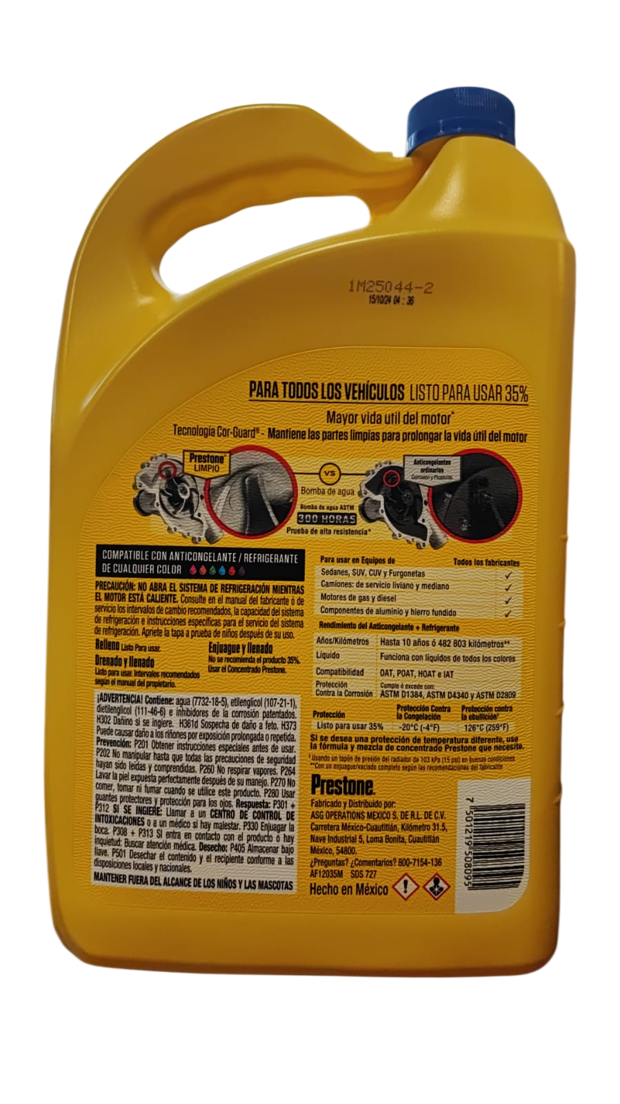 Prestone 35% Anticongelante+Refrigerante 3.78 LT