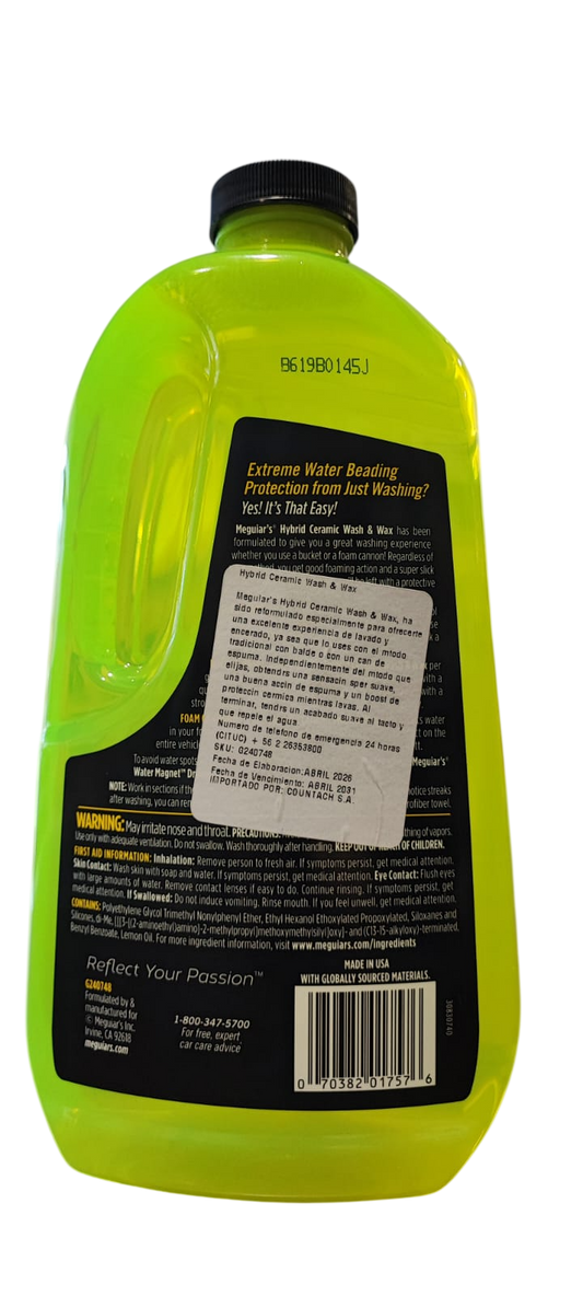 MEGUIARS WASH & WAX HYBRID CERAMIC 1.4 LT