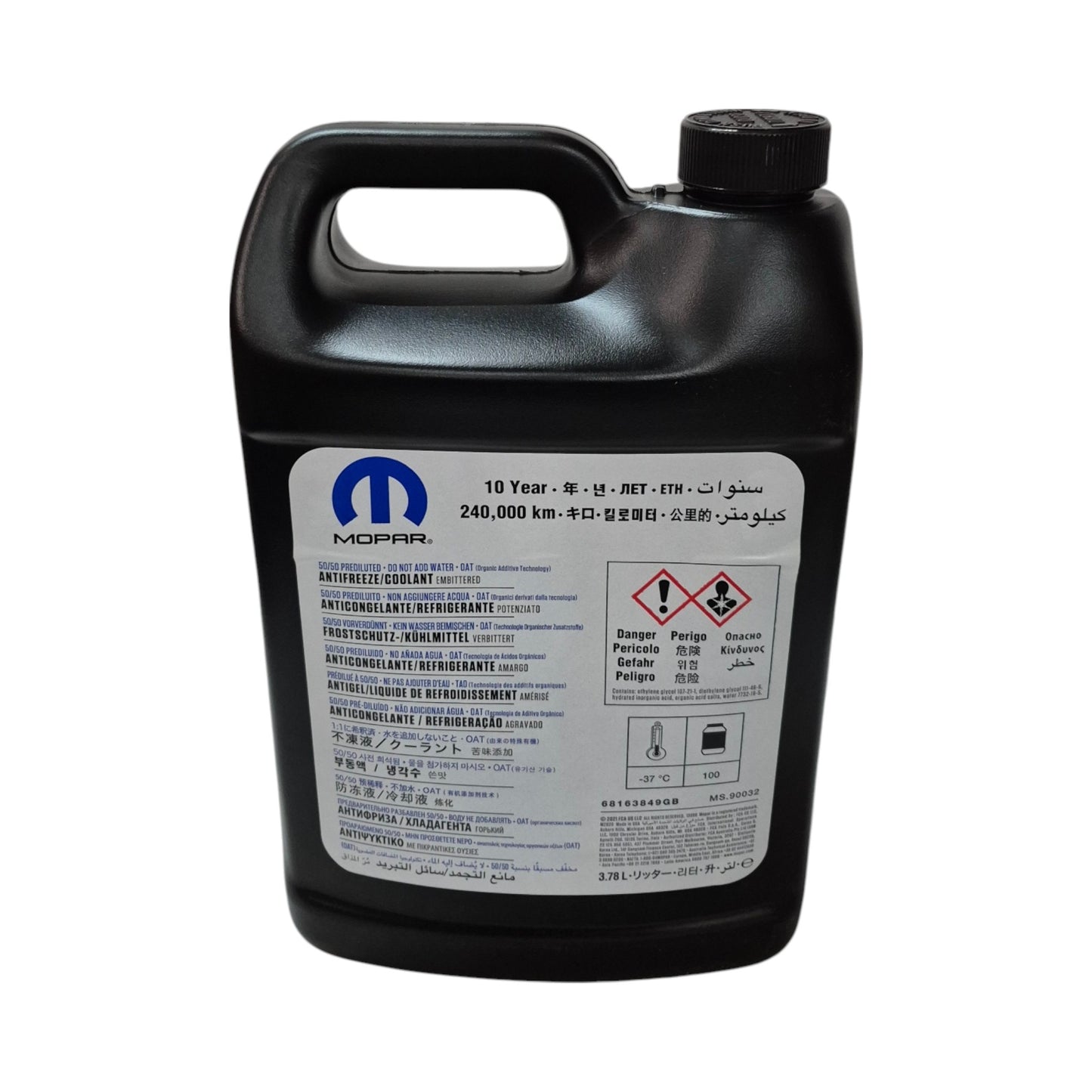 Anticongelante Mopar 10 años diluido al 50% 3,78lt