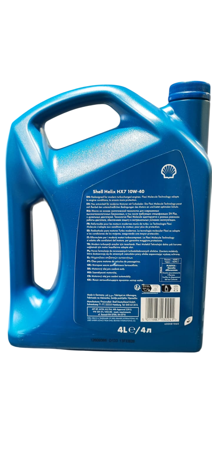 ACEITE SHELL 10W40 4 LITROS