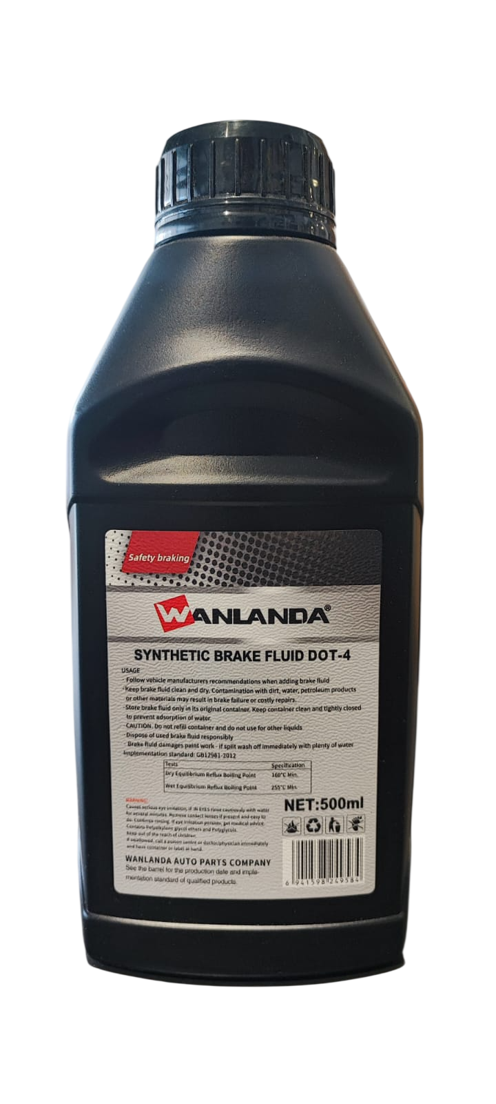 LIQUIDO DE FRENO WANLANDA DOT 4 500 ML