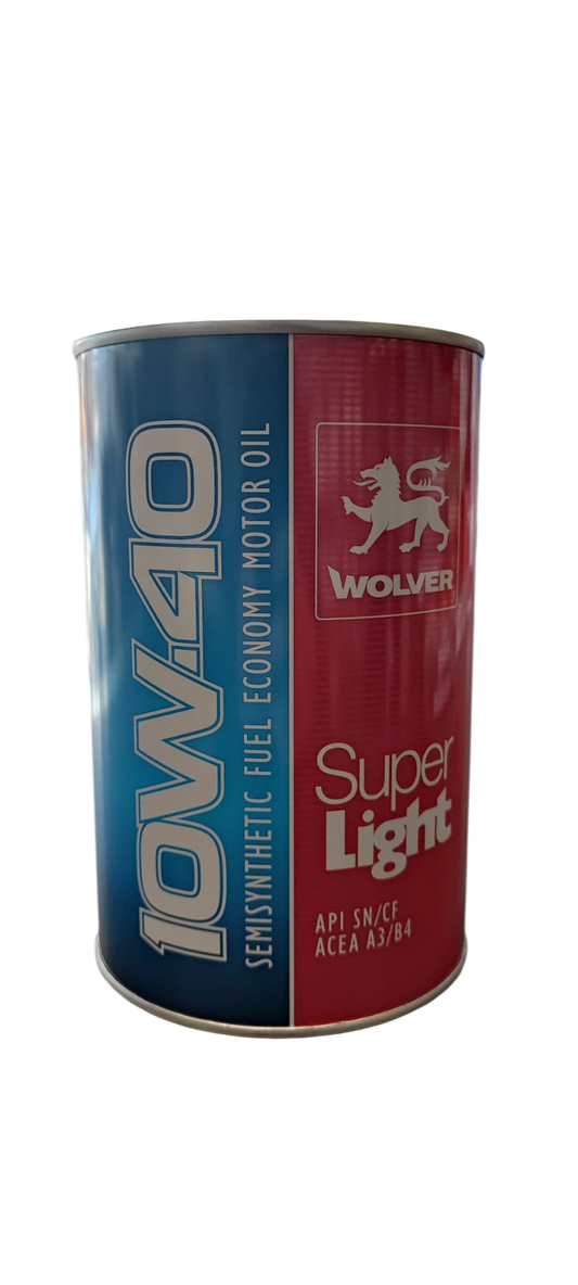 ACEITE 10W40 WOLVER SUPER LIGHT 1 LITRO SEMISINTETICO