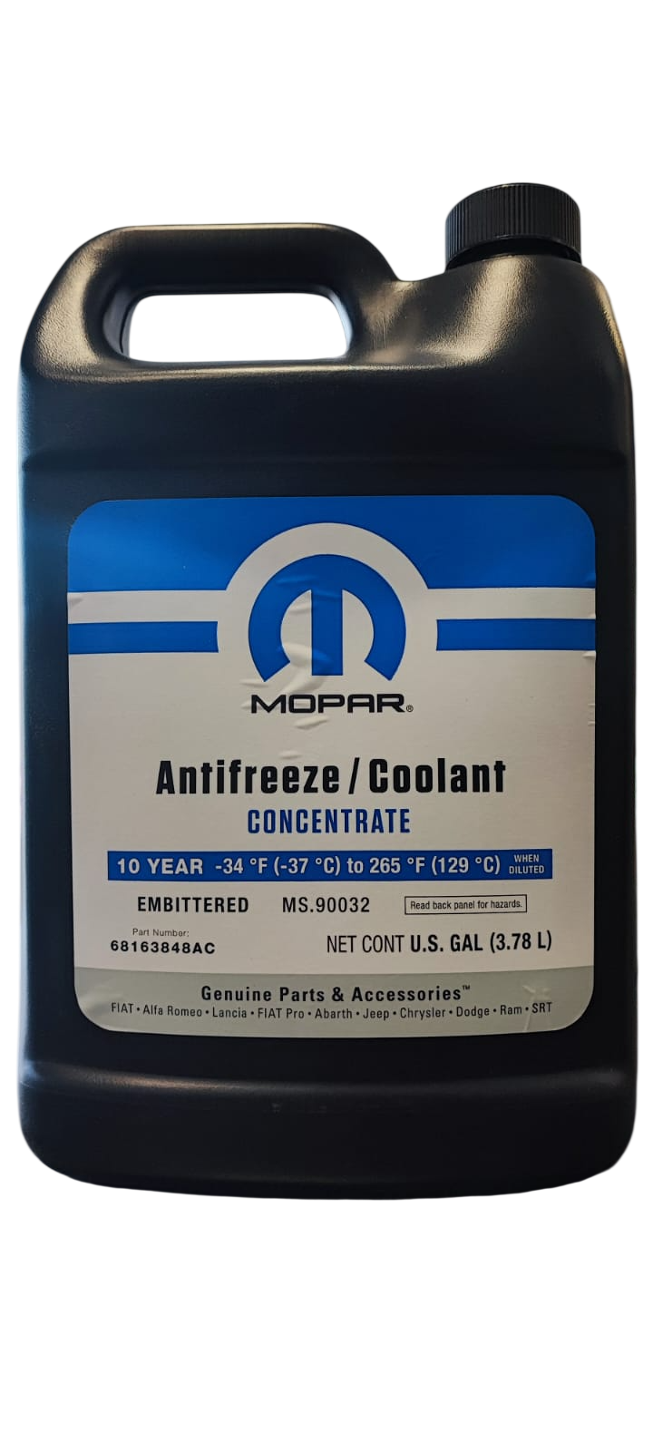 Anticongelante Mopar 10 años Concentrado 3,78lt