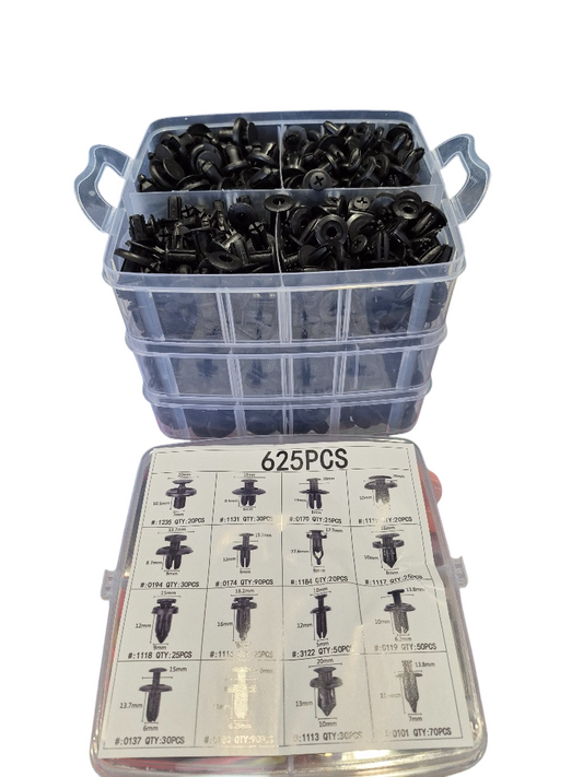 SET BROCHES PLASTICOS 625 PZA.