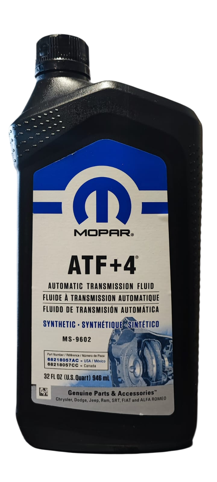 ACEITE TRANSMISION ATF+4 MOPAR 946 ml