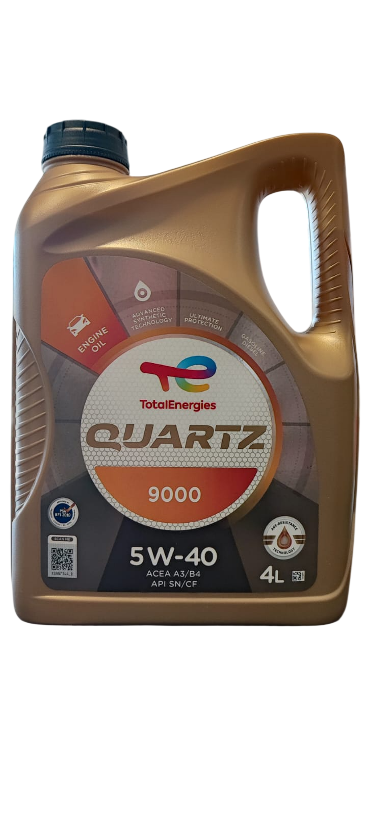 Aceite Motor 5w40 Total Quartz 9000 4LTS