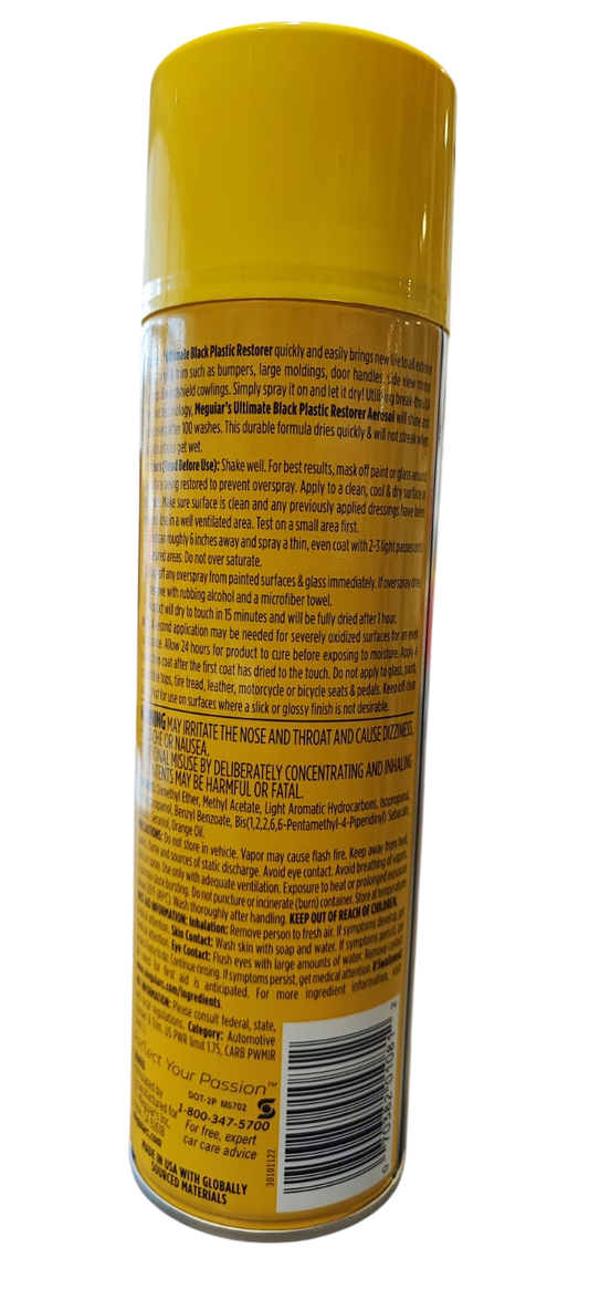 MEGUIARS ULTIMATE BLACK PLASTIC RESTORER 284 GR