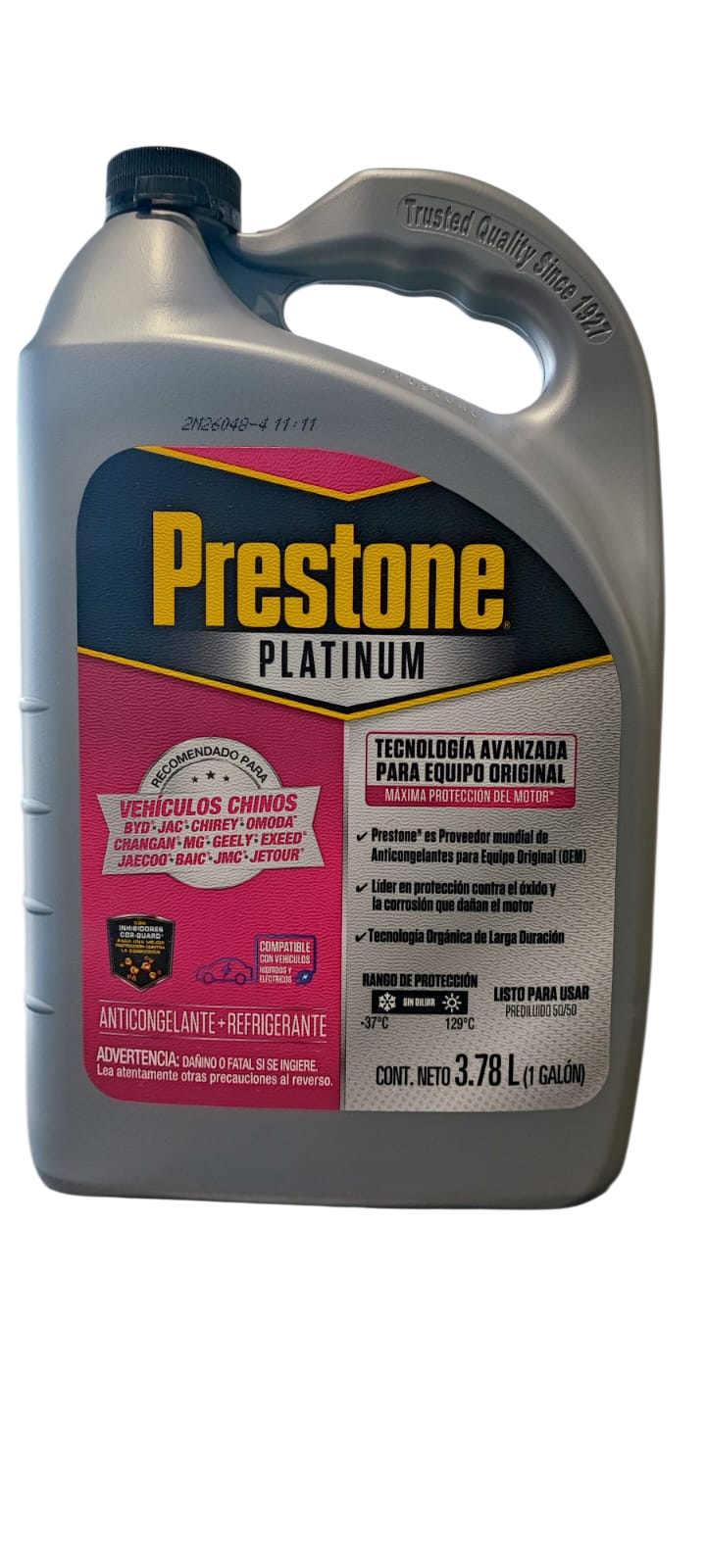 PRESTONE 50% VEHICULOS CHINOS 3.78 LITROS