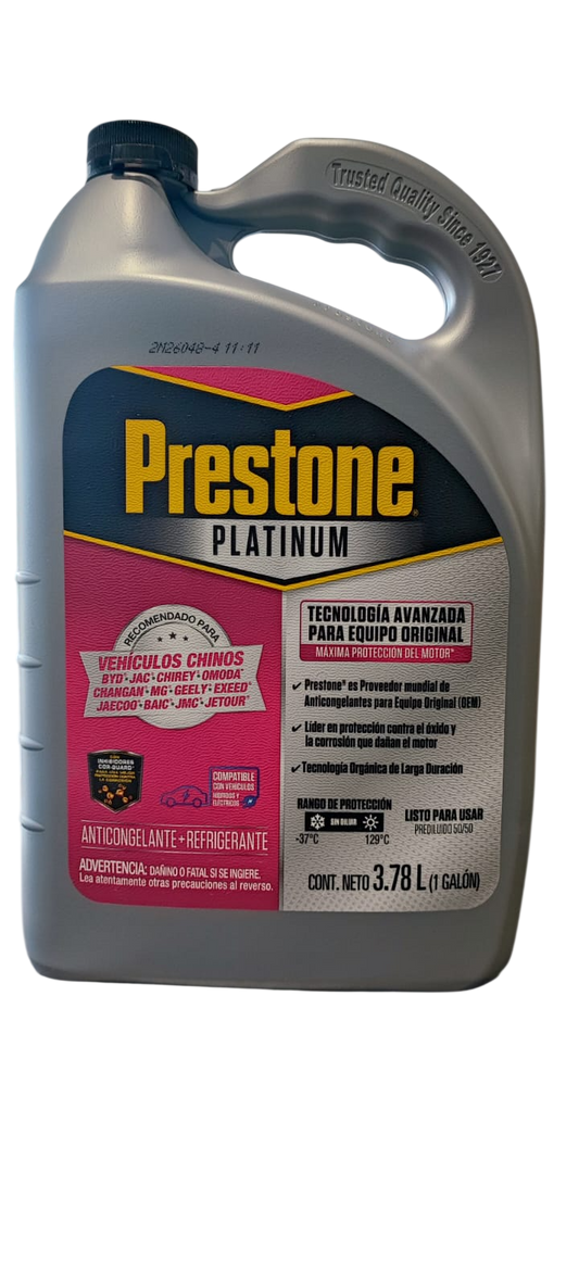 PRESTONE 50% VEHICULOS CHINOS 3.78 LITROS