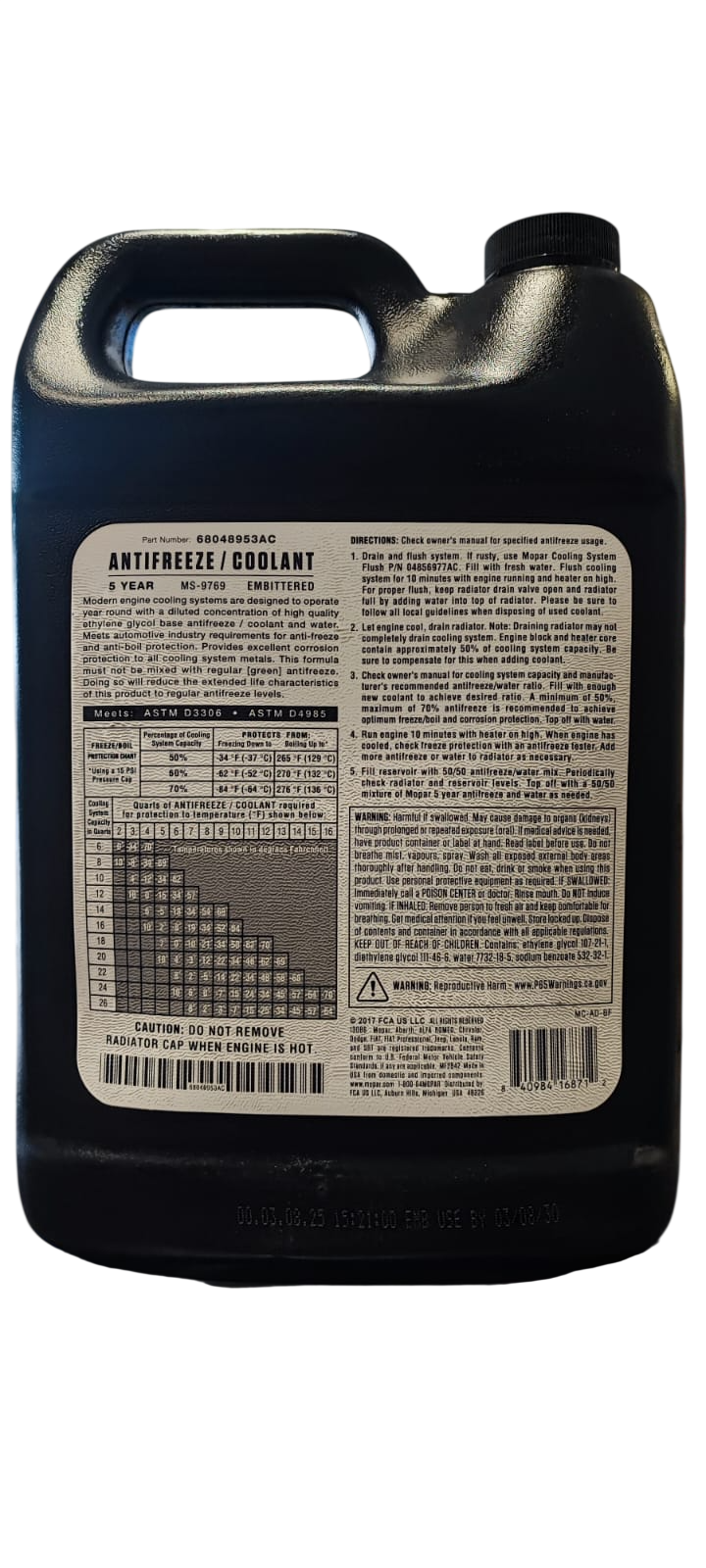 COOLANT MOPAR 5 AÑOS CONCENTRADO 3.78 LITROS