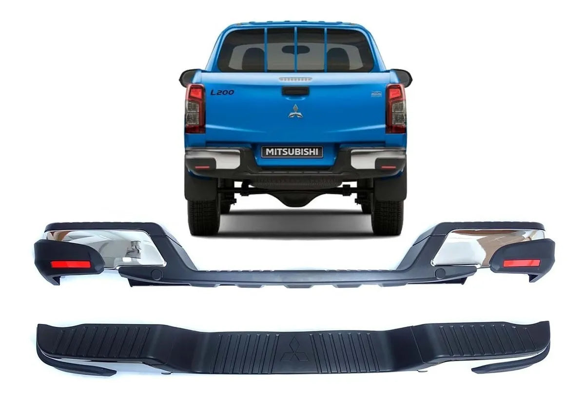 PARACHOQUE TRASERO CROMADO L200