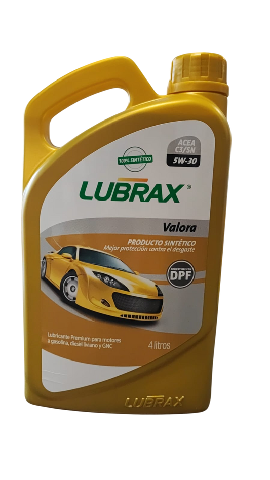 ACEITE 5W30 LUBRAX 100% SINTETICO