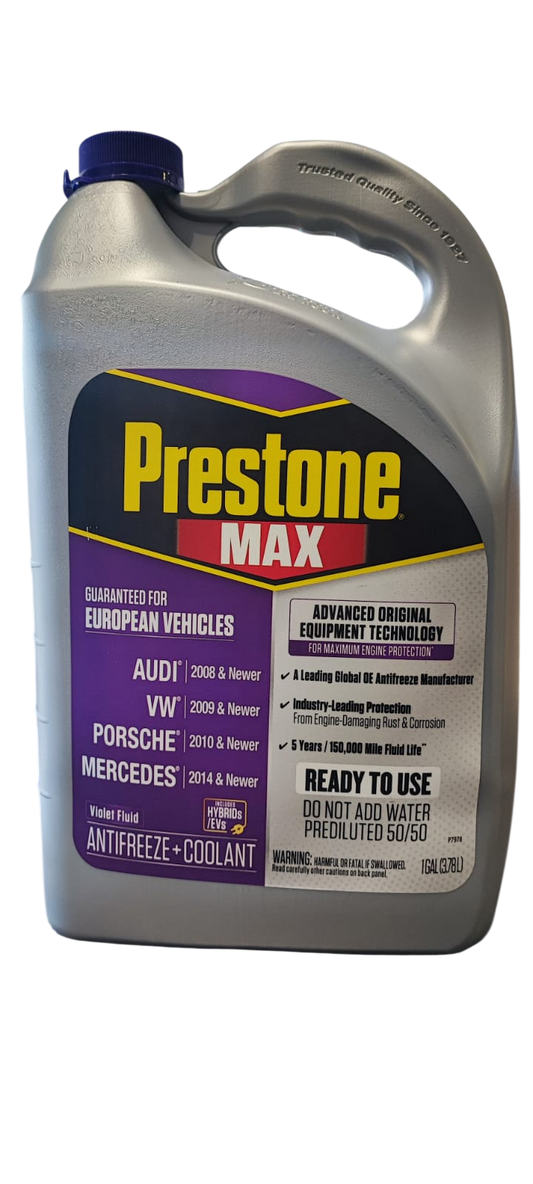 PRESTONE 50% VEHICULOS EUROPEOS 3.78 LITROS VIOLETA
