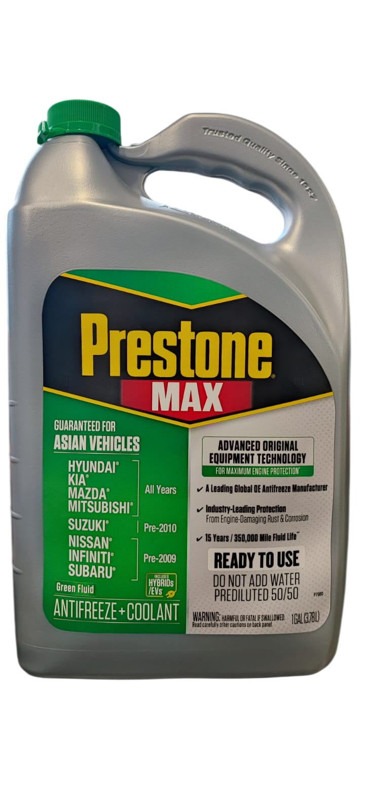 Prestone Anticongelante/Coolant vehiculos Asiaticos Verde 50% 3,78L