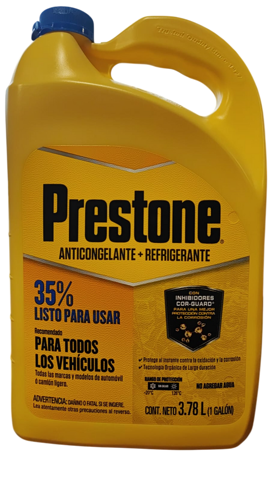 Prestone 35% Anticongelante+Refrigerante 3.78 LT