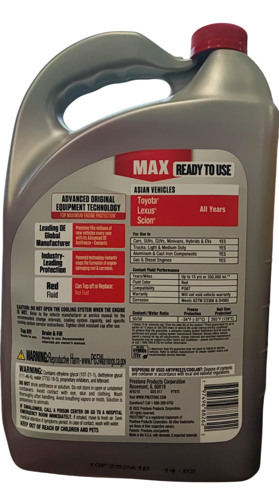 Pretone Max Toyota Antifreeze+Coolant 3.78 LT