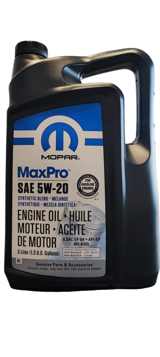 Aceite motor Mopar Maxpro SAE 5W-20 5lts