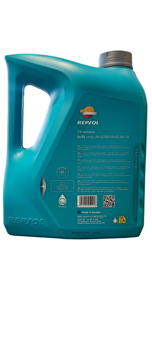 5W30 REPSOL LONG LIFE 4 LITROS