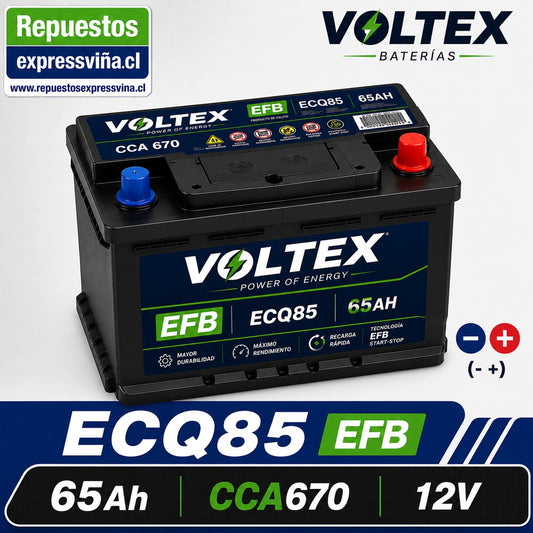 BATERIA VOLTEX 65AH 670 CCA 12V POSITIVO DERECHA