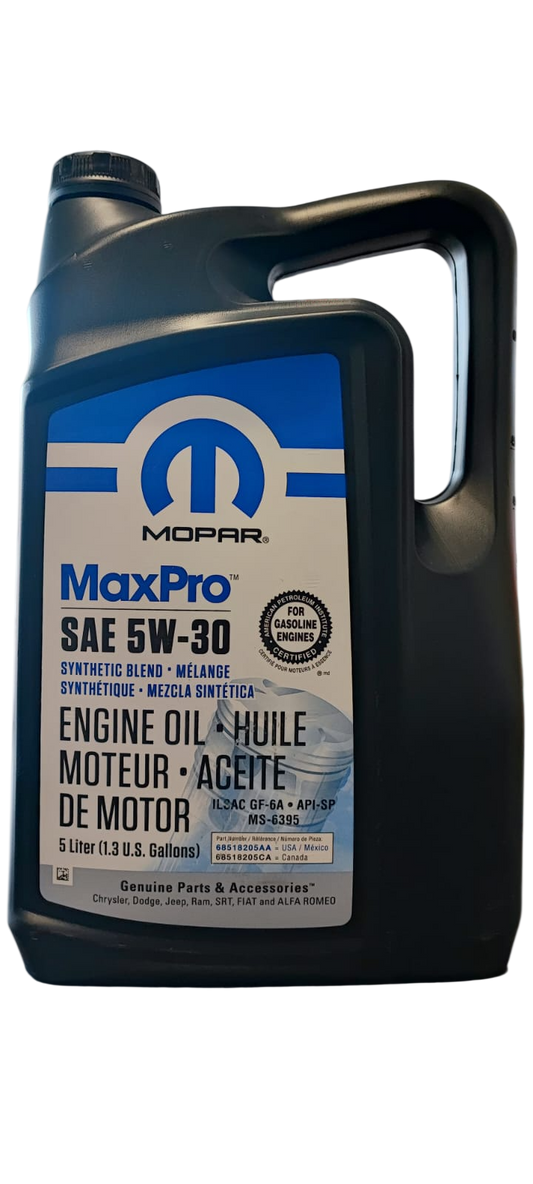 ACEITE MOTOR MOPAR 5W30 MAXPRO 5 LT