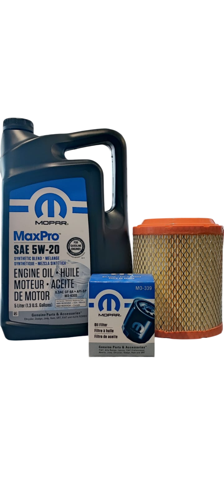 kit aceite motor con filtro aire y aceite  Jeep Compass 2.4 desde 2012 al 2017