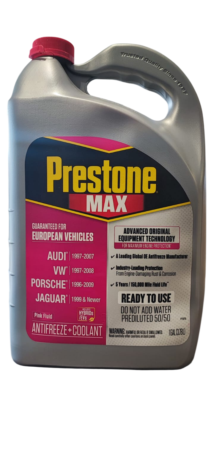 PRESTONE 50% VEHICULOS EUROPEOS 3.78 LITROS ROSADO