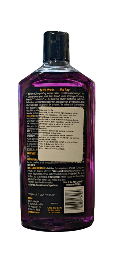 MEGUIARS ENDURANCE TIRE GEL 473 ML