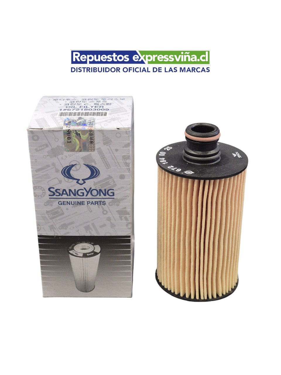 FILTRO ACEITE NEW ACTYON SPORT 2.0/2.2, REXTON 2.2 , GRAN MUSSO 2.2