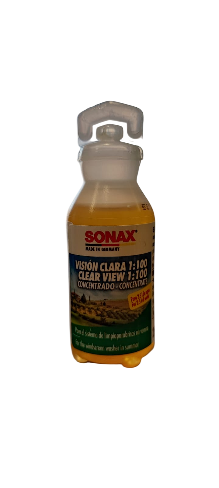 limpia parabrisa vision clara Sonax concentrado 25 ml